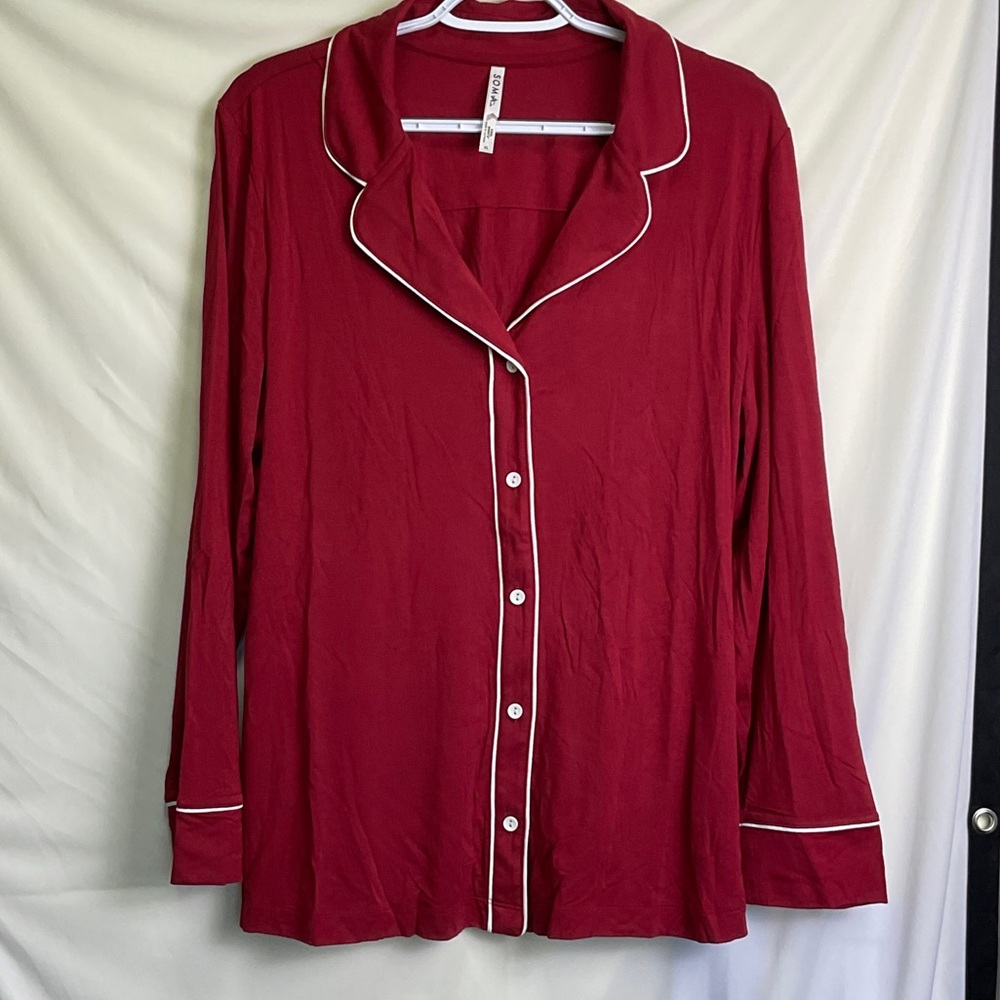 Soma COOL NIGHTS
Long-Sleeve Notch Collar Pajama Top